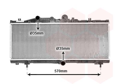 VAN WEZEL radiatorius, variklio aušinimas 17002166